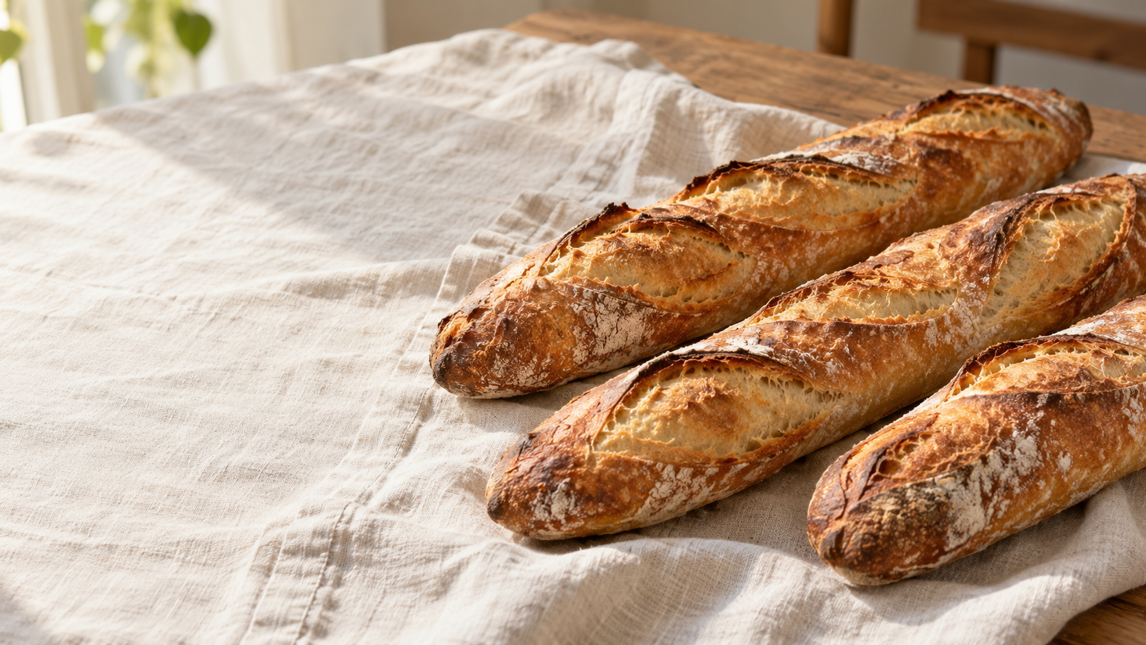 AI placeholder of home-baked baguettes